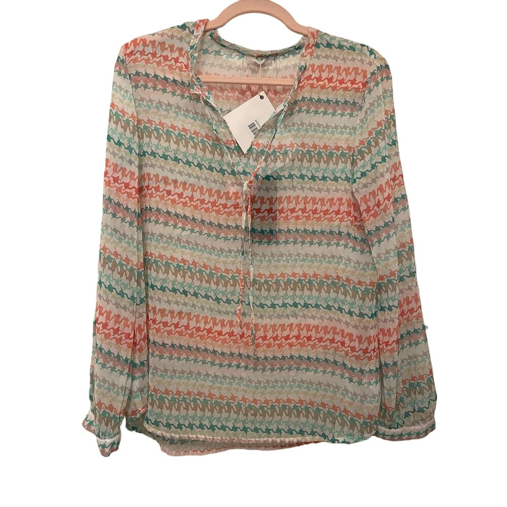 Riani Blouse, Transparent Zigzag, NWT, Size: 38